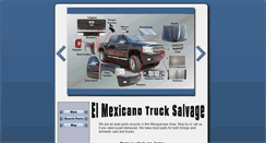 Desktop Screenshot of elmexicanotrucksalvage.com